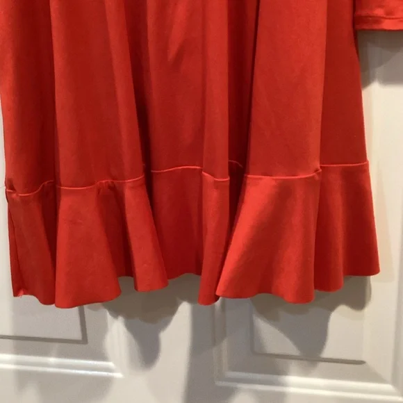 Red Wrap Dress - Picture 3 of 5